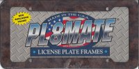 Heavy Duty Plastic Burlwood License Plate Frame