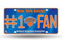 New York Knicks #1 Fan Metal License Plate