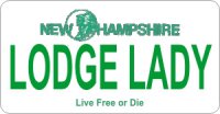 Design It Yourself New Hampshire State Look-Alike Bicycle Plate