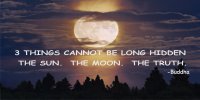 3 Things Cannot Be Long Hidden Moon Photo License Plate