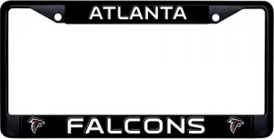 Atlanta Falcons Black License Plate Frame