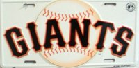 San Francisco Giants (White) License Plate