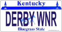 Design It Yourself Custom Kentucky State Look-Alike Plate