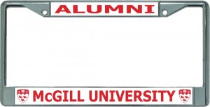 McGill University Alumni Chrome License Plate Frame