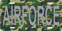 Air Force Camouflage Photo License Plate