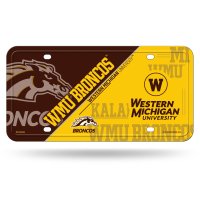 Western Michigan Broncos Metal License Plate