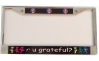 r u grateful #2 Chrome License Plate Frame