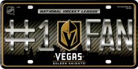 Las Vegas Golden Knights #1 Fan Metal License Plate