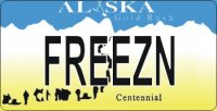 Design It Yourself Custom Alaska State-Look Alike Plate #2