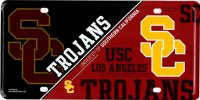Southern California Trojans Metal License Plate