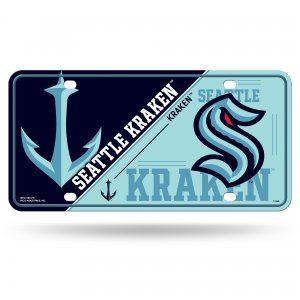 Seattle Kraken Metal License Plate