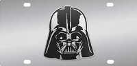 Darth Vader 3D Stainless Steel License Plate