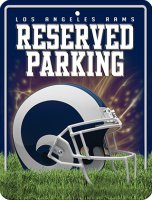 Los Angeles Rams Metal Parking Sign