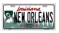 New Orleans Louisiana Metal License Plate