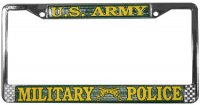 U.S. Army Military Police License Plate Frame
