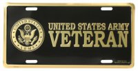 United States Army Veteran License Plate