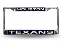 Houston Texans Laser Chrome License Plate Frame