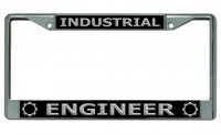 Industrial Engineer Chrome License Plate Frame