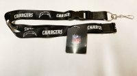 Los Angeles Chargers Blackout Lanyard With Safety Latch