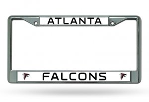 Atlanta Falcons Chrome License Plate Frame