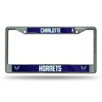 Charlotte Hornets Chrome License Plate Frame