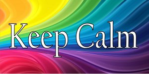 Keep Calm Rainbow Colors Photo LICENSE PLATE