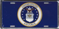U.S. Air Force Insignia License Plate