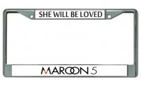 Maroon 5 Chrome License Plate Frame