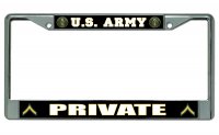 U.S. Army Private Photo License Plate Frame
