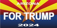 Arizona For Trump Photo License Plate