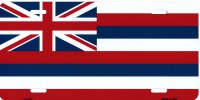 Hawaii State Flag Metal License Plate