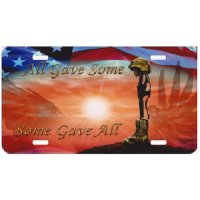 All Gave Some Some Gave All Photo License Plate