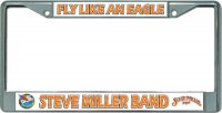 Steve Miller Band Fly Like An Eagle Chrome License Plate Frame