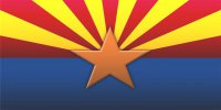 Arizona State Flag Photo License Plate