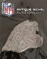 Jacksonville Jaguars Antique Nickel Auto Emblem