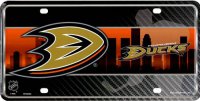 Anaheim Ducks Metal License Plate