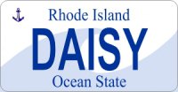 Design It Yourself Rhode Island State Look-Alike Bicycle Plate