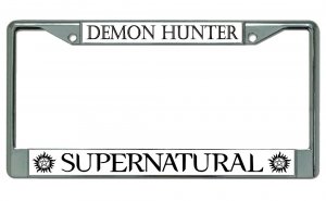 Supernatural Demon Hunter Chrome License Plate Frame