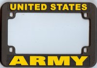 Army Vinyl License Plate Frame