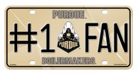 Purdue Boilermakers #1 Fan License Plate