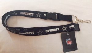 Dallas Cowboys Blackout Lanyard With Safety Latch