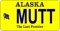 Design It Yourself Alaska State Look-Alike Bicycle Plate