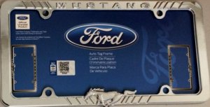 Mustang Chrome License Plate Frame