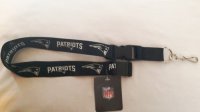 New England Patriots Blackout Lanyard With Safety Latch