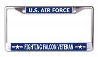 U.S. Air Force Fighting Falcon Veteran Chrome Frame