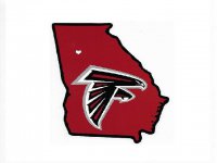Atlanta Falcons Home State Vinyl Sticker