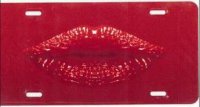 Lips License Plate