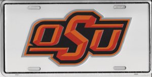 Oklahoma State Cowboys OSU Metal LICENSE PLATE