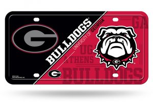 Georgia Bulldogs Metal License Plate