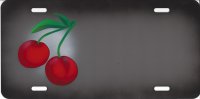 Offset Cherries Airbrush License Plate